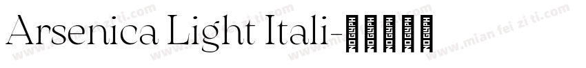 Arsenica Light Itali字体转换